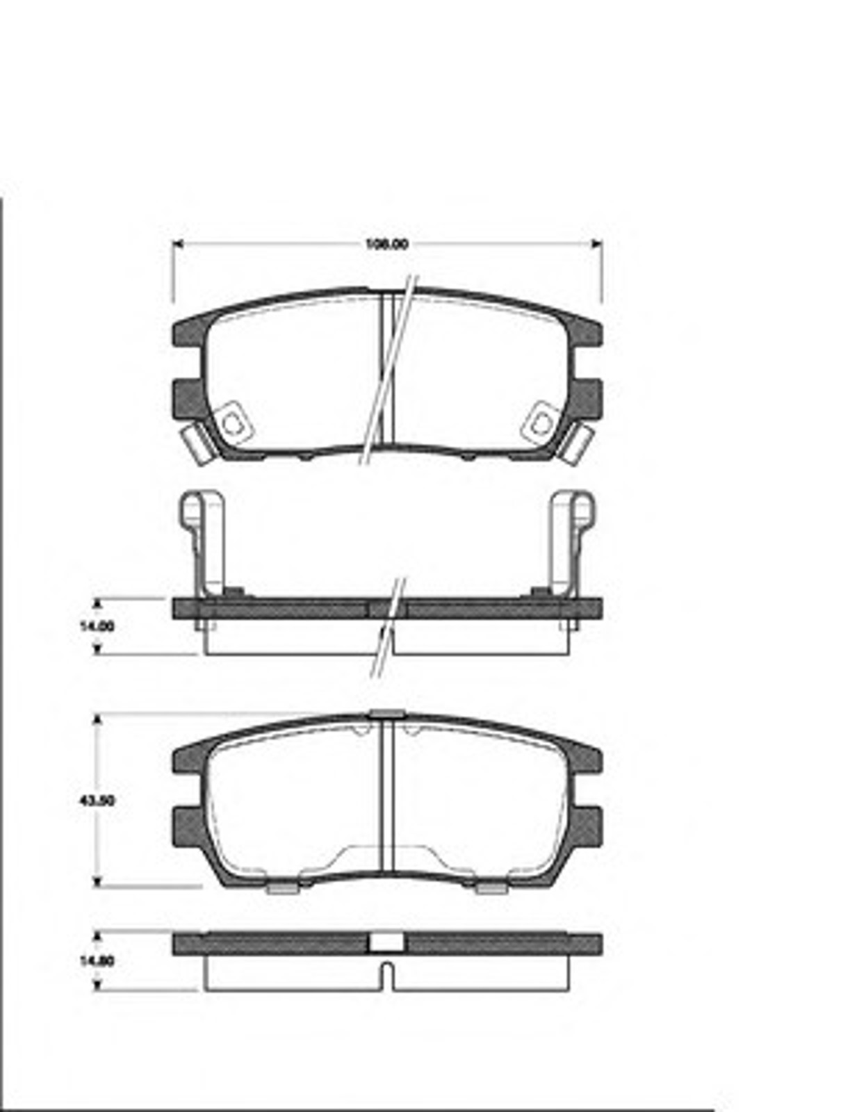 Колодки тормозные дисковые NK 223019