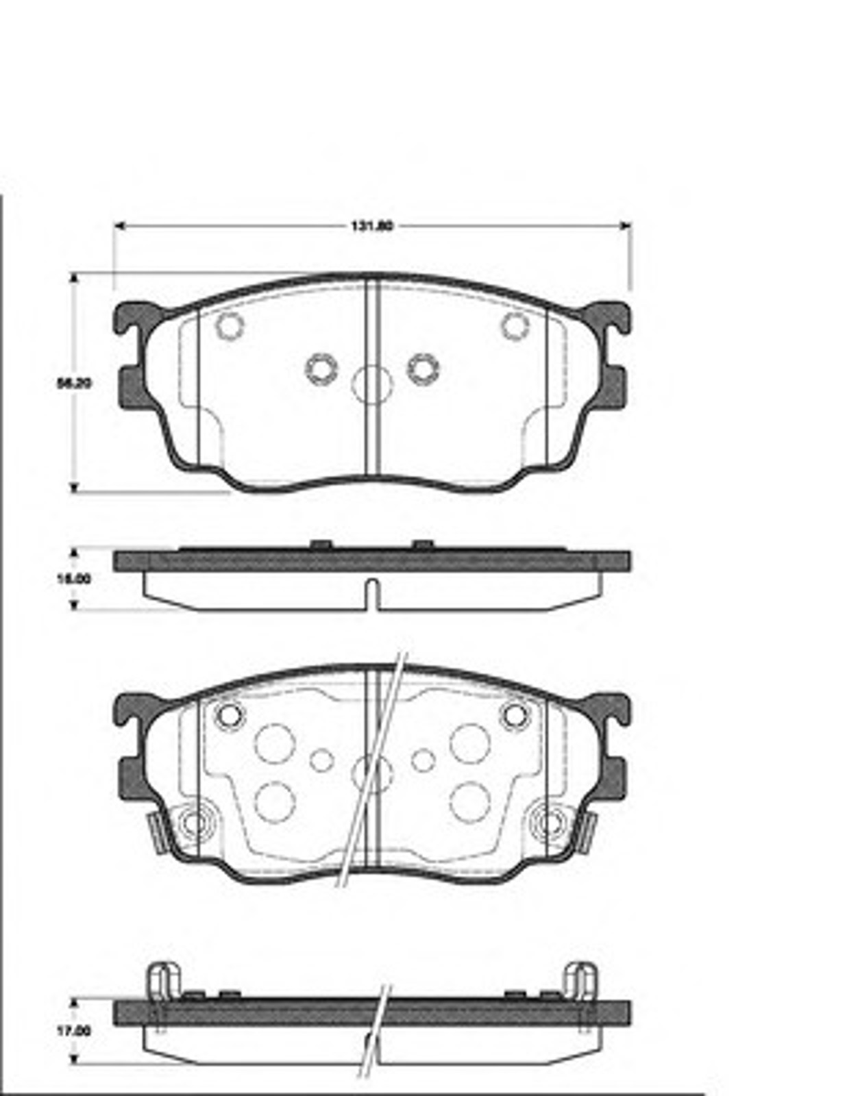 Колодки тормозные дисковые NK 223249