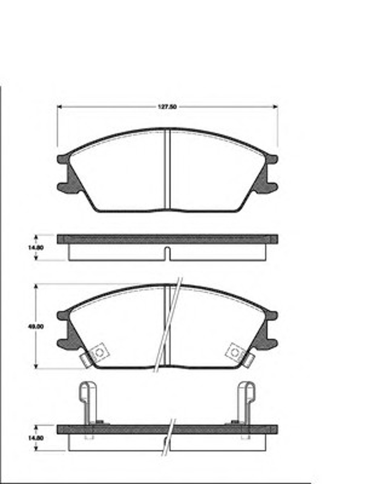 Колодка тормозная дисковая NK 223403