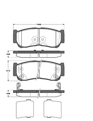 Колодки тормозные дисковые NK 223428