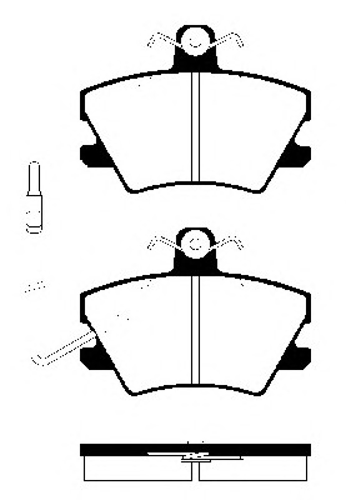 Колодки тормозные дисковые NK 223732