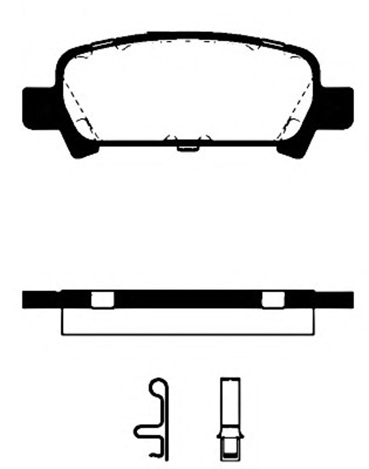 Комплект тормозных колодок дисковый тормоз NK 224411