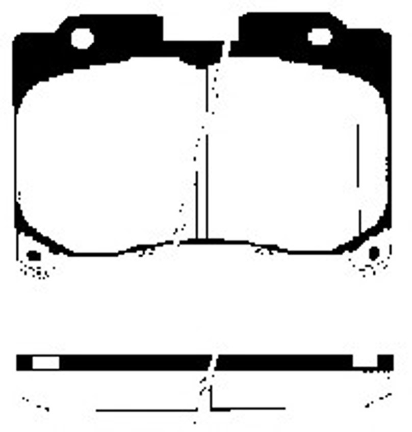 Колодки тормозные дисковые NK 224540