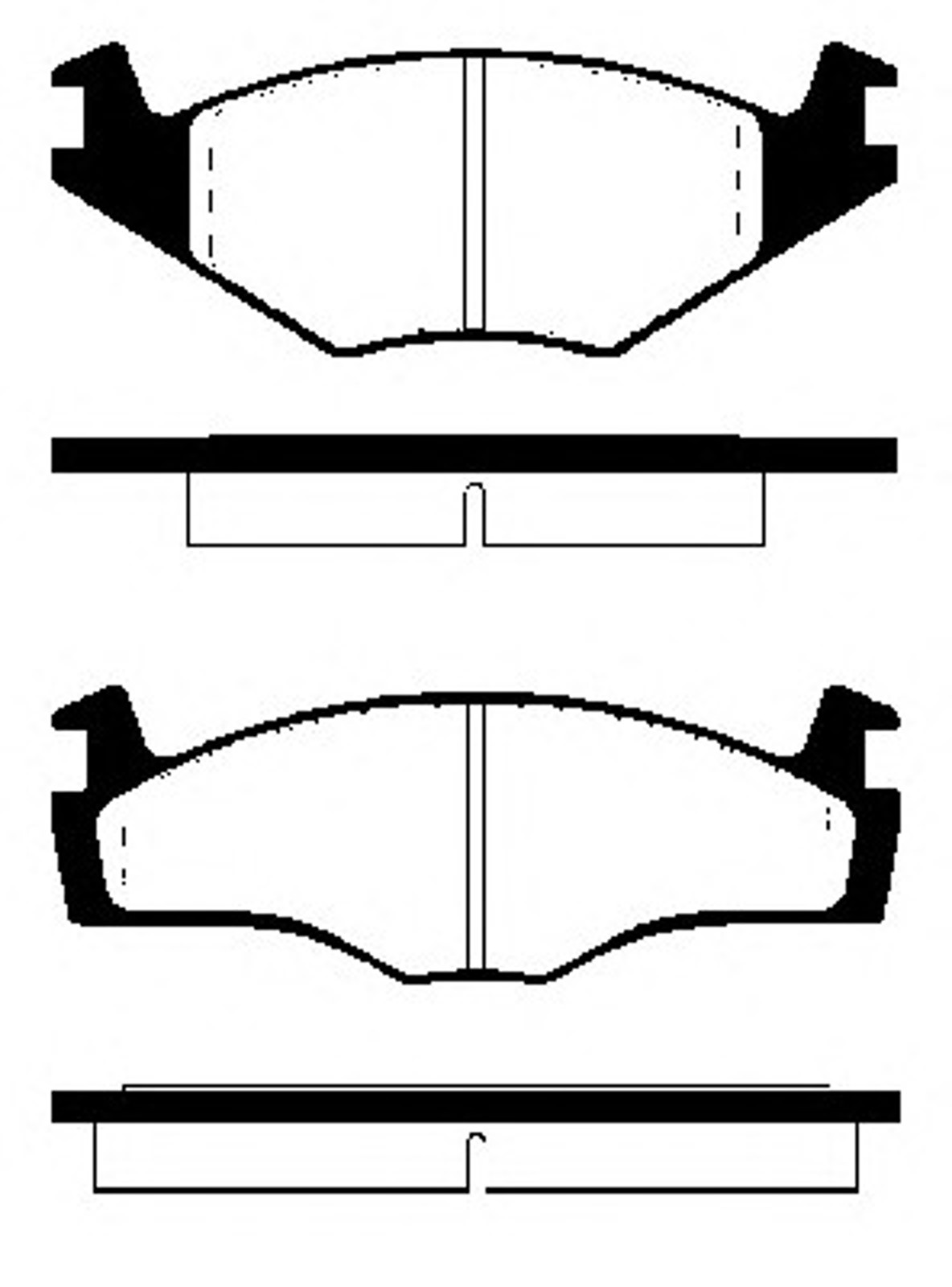 Колодка тормозная дисковая комплект NK 224735