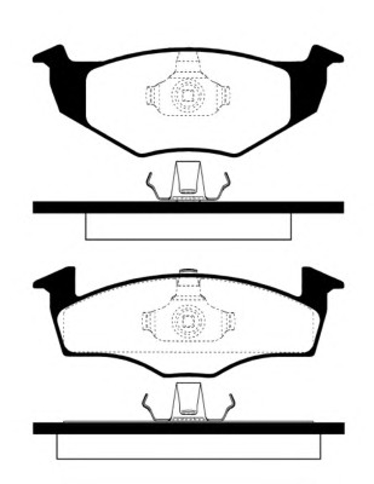 Колодки тормозные дисковые NK 224737