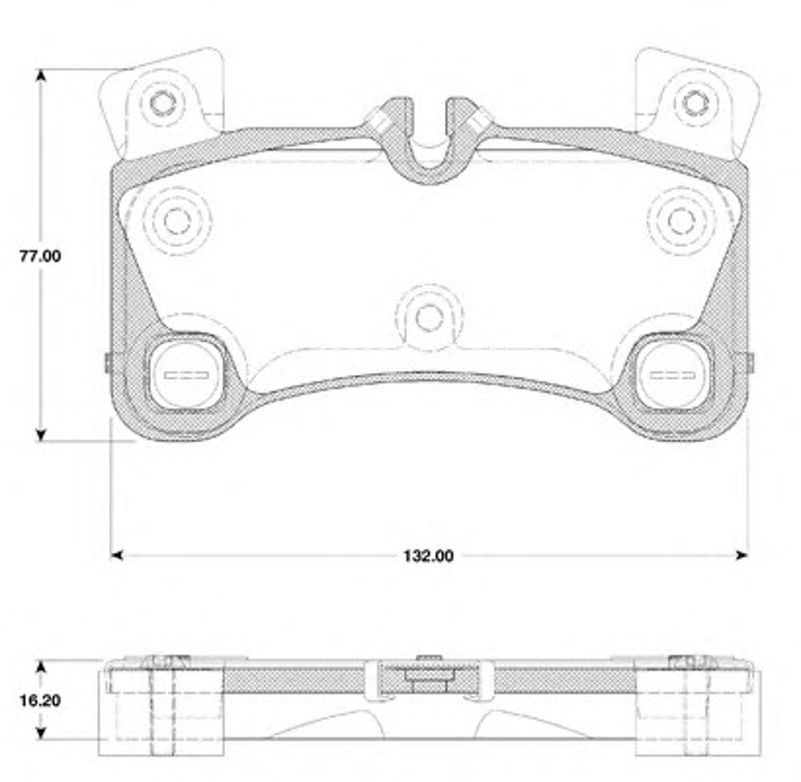 Колодки тормозные дисковые NK 224799