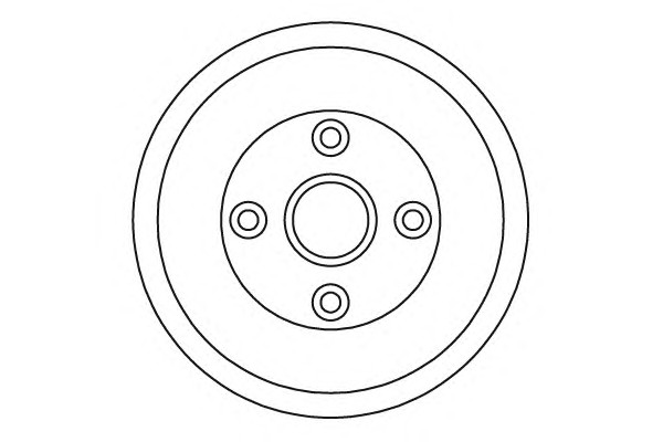 Барабан тормозной NK 252607