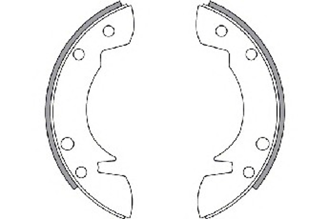Колодки тормозные барабанные NK 2725047