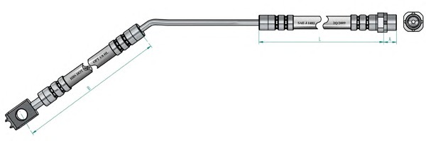 Шланг тормозной NK 851527