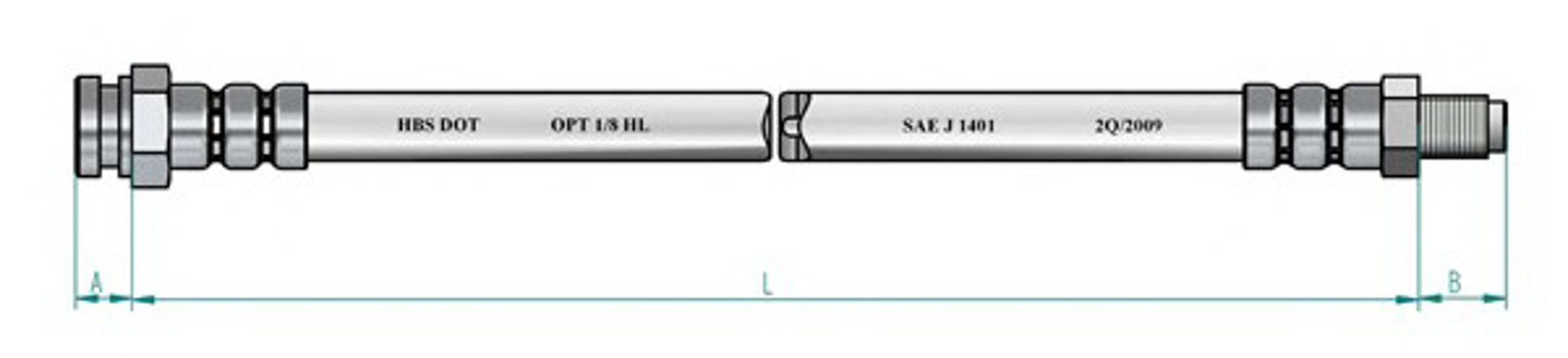 Шланг тормозной NK 8523122