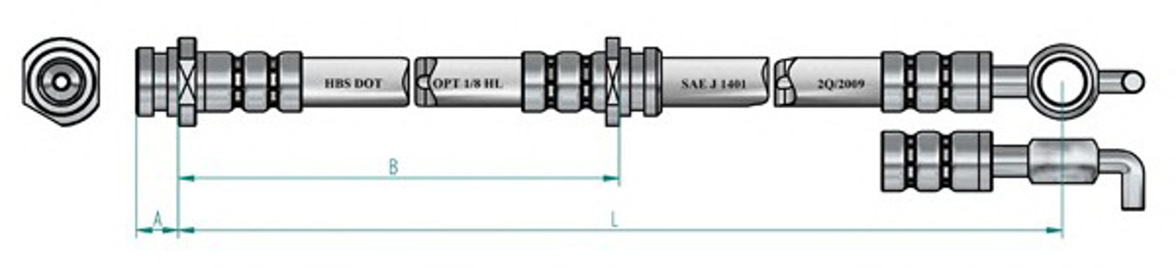 Шланг тормозной NK 853233