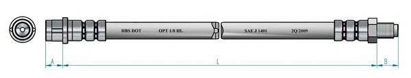 Шланг тормозной NK 853325