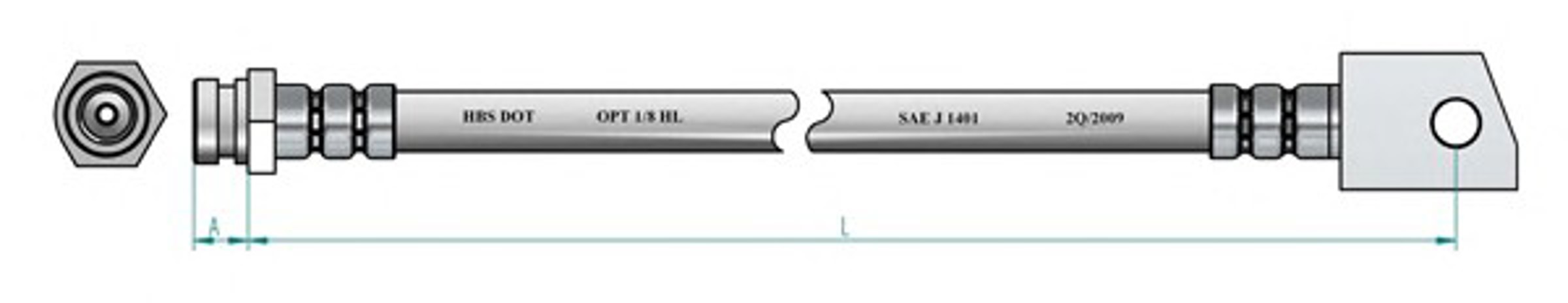 Шланг тормозной NK 853656