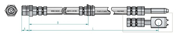 Шланг тормозной NK 854313