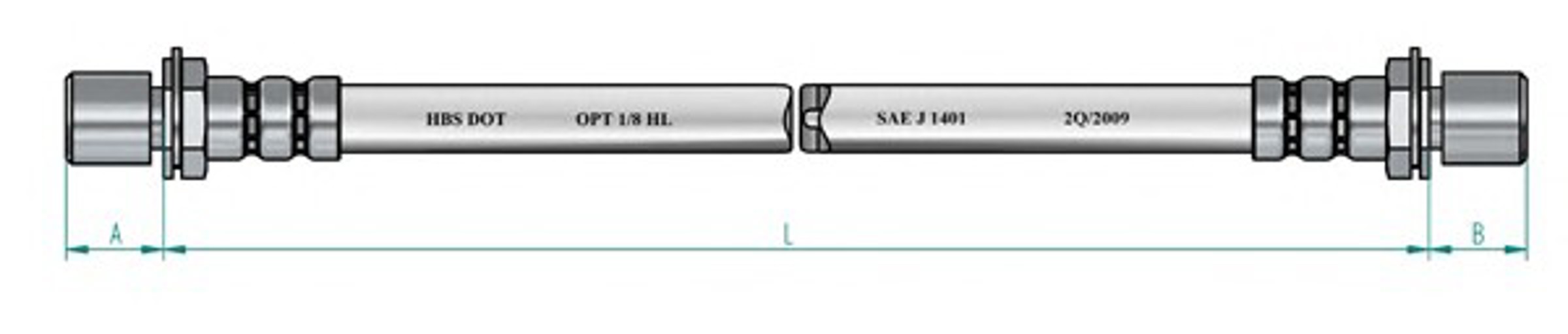Шланг тормозной NK 854554