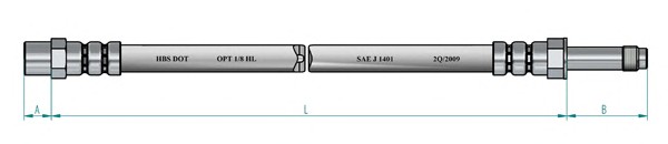 Шланг тормозной NK 854757