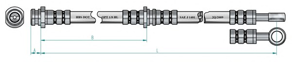 Шланг тормозной NK 854819