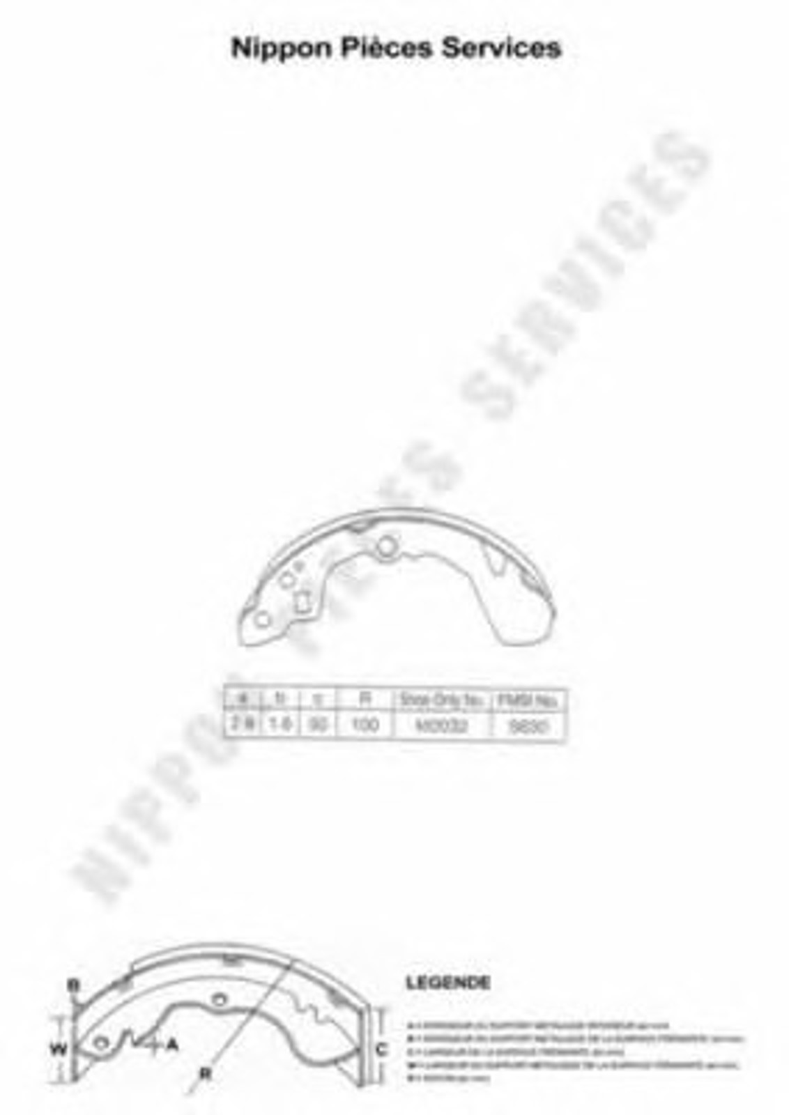 Тормозные колодки NPS D350U12
