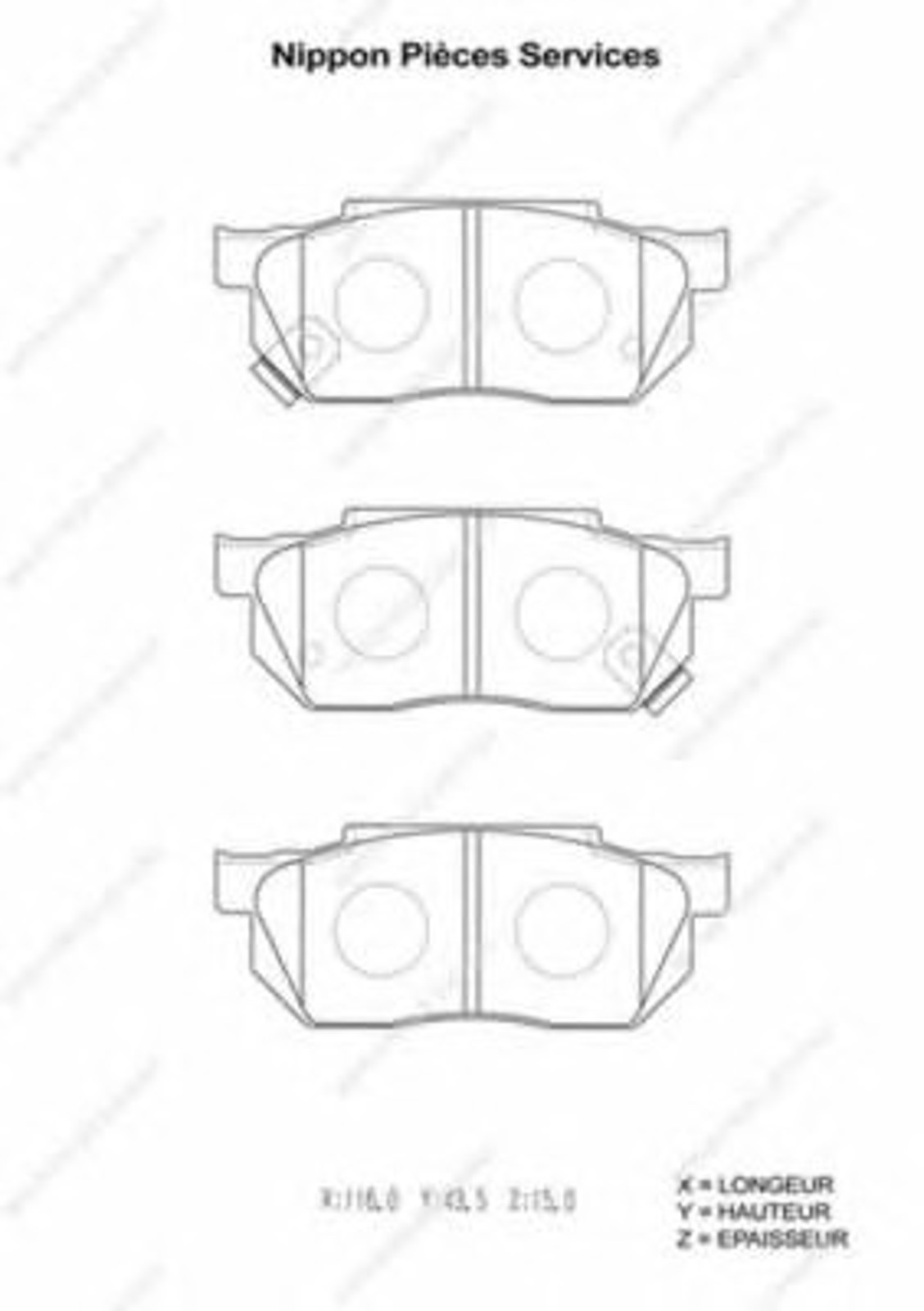 Колодки тормозные дисковые NPS H360A19