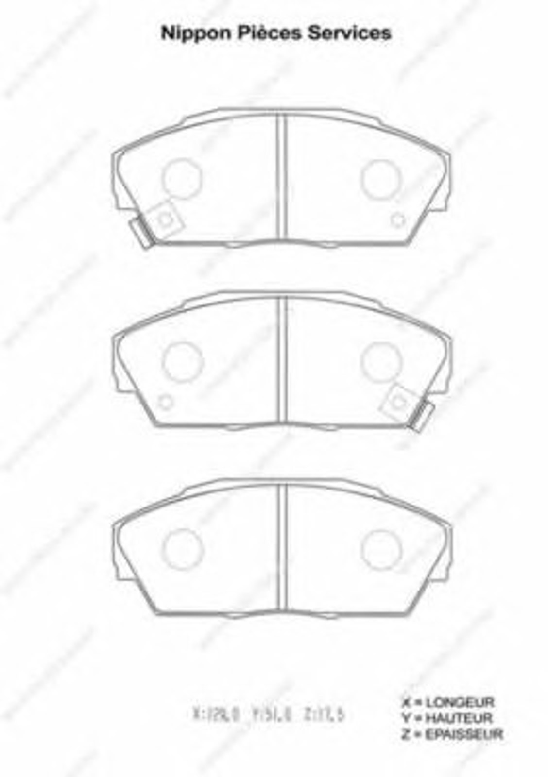 Колодки тормозные дисковые NPS H360A26