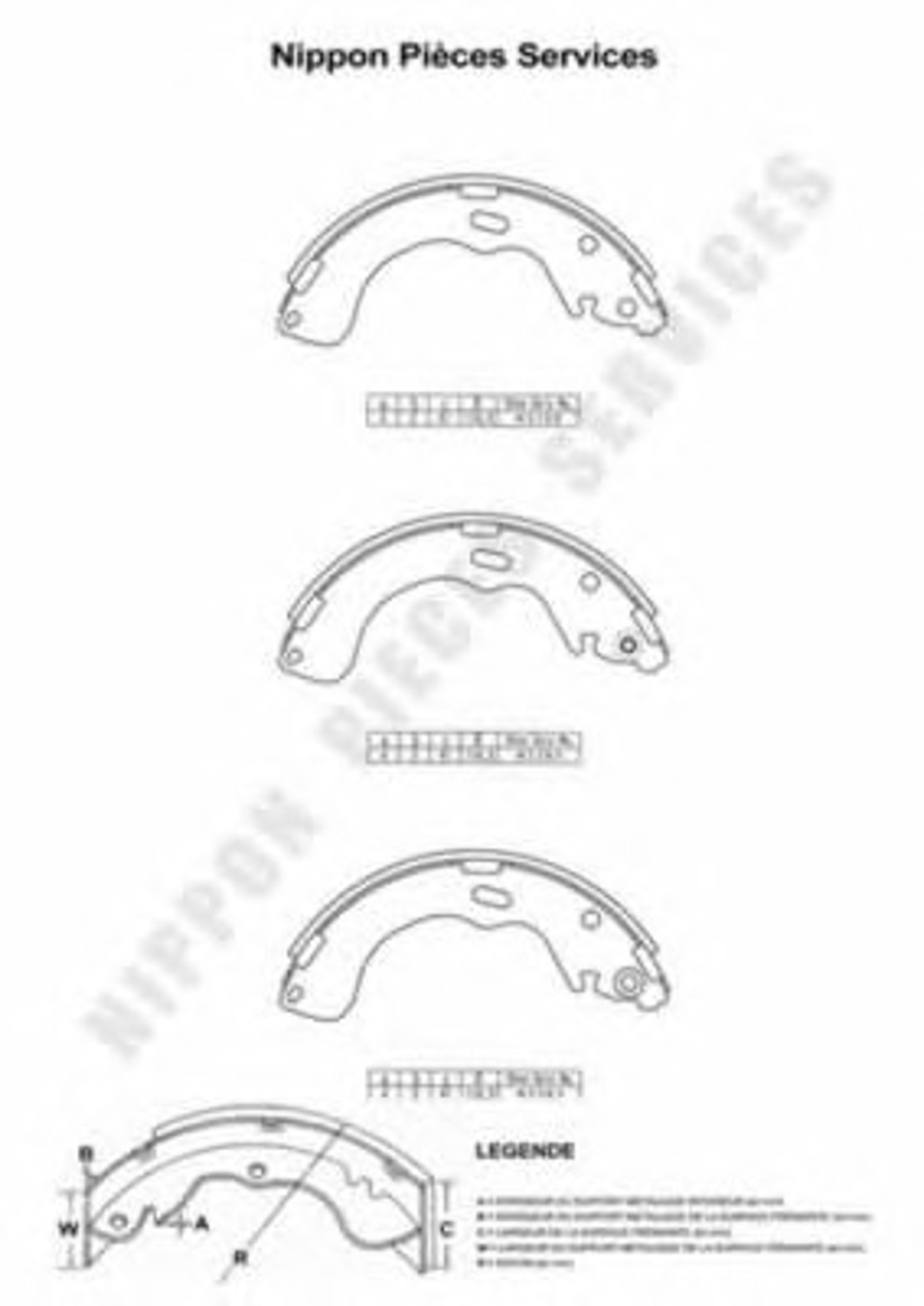 Колодки тормозные NPS M350A07