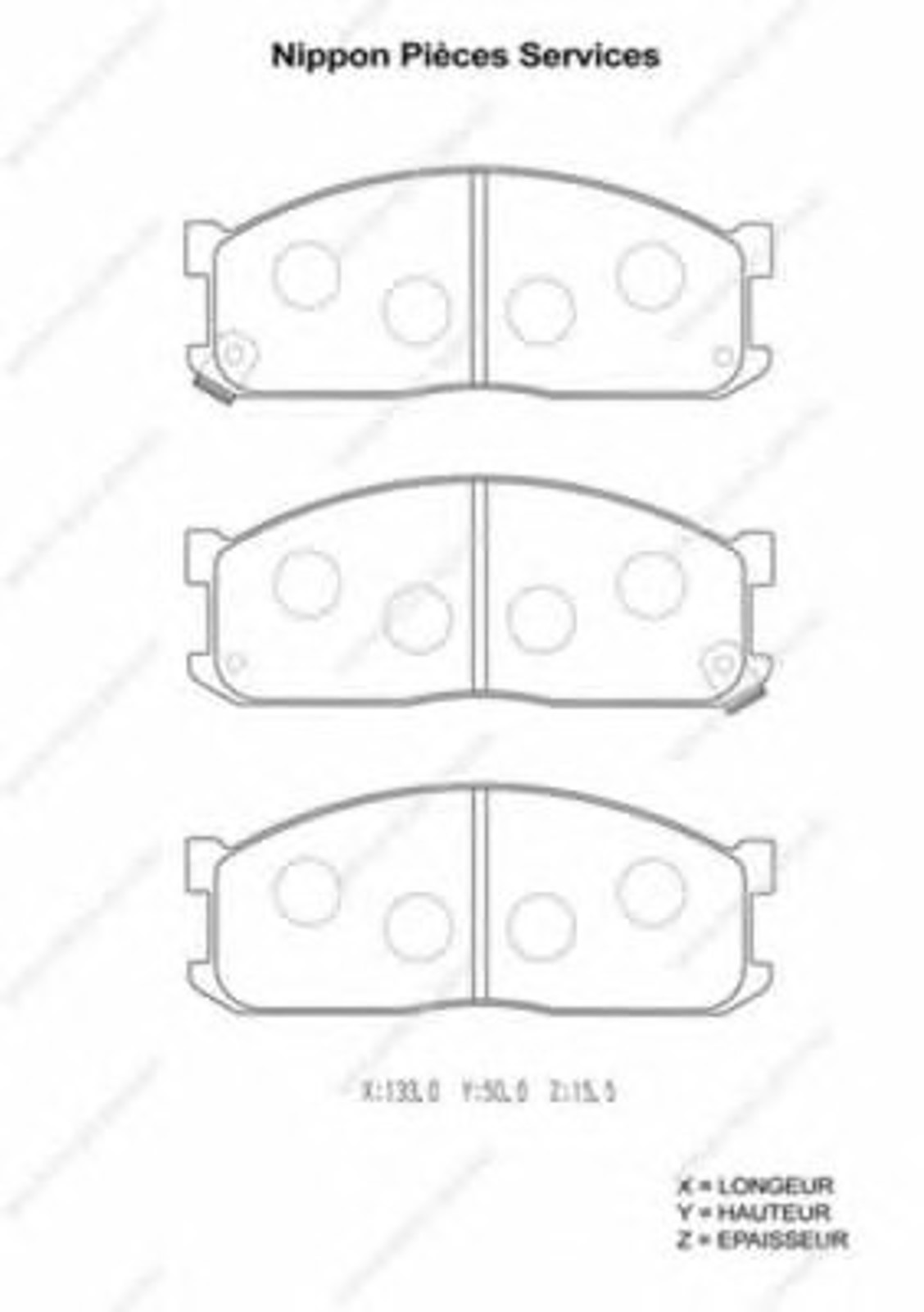 Колодки тормозные дисковые NPS M360A25