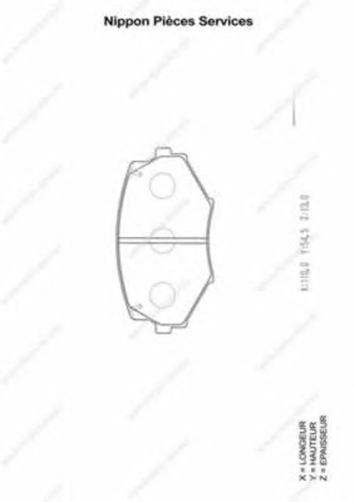 Колодки тормозные дисковые NPS M360A43