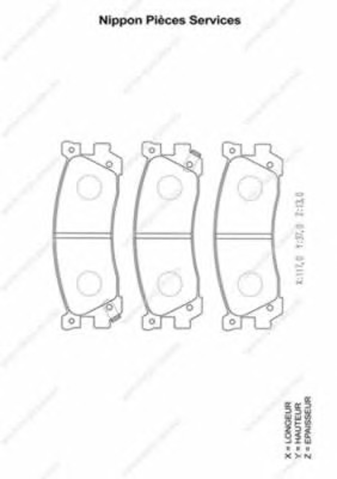 Колодки тормозные дисковые NPS M361A05