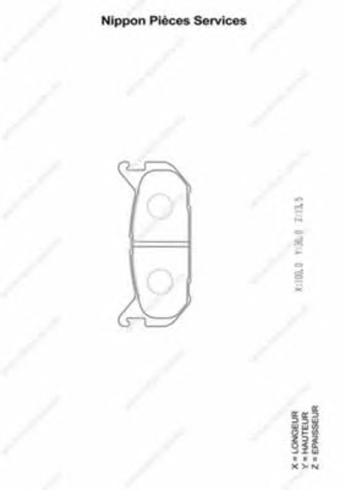 Колодки тормозные дисковые NPS M361A09