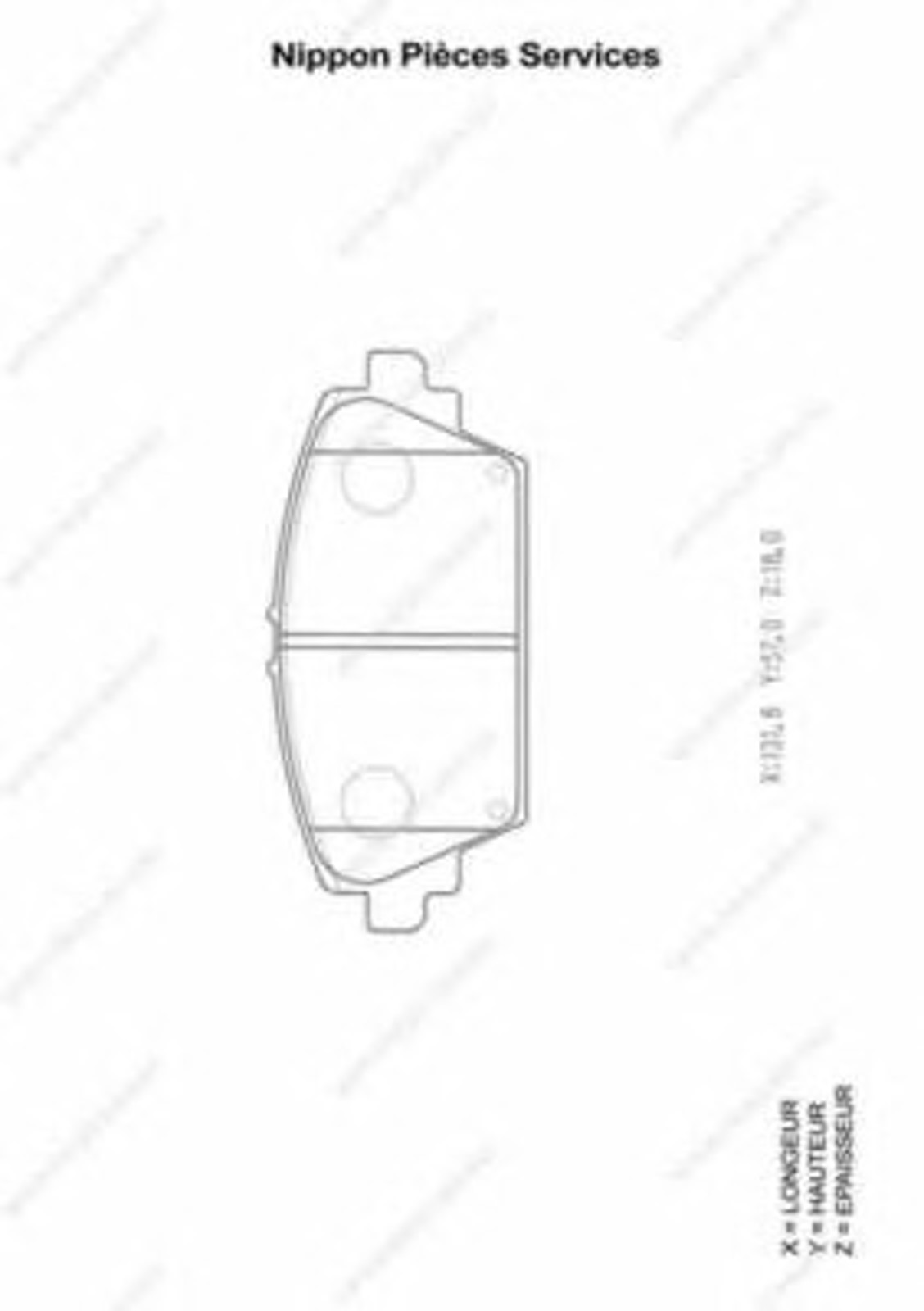 Колодки тормозные дисковые NPS N360N57