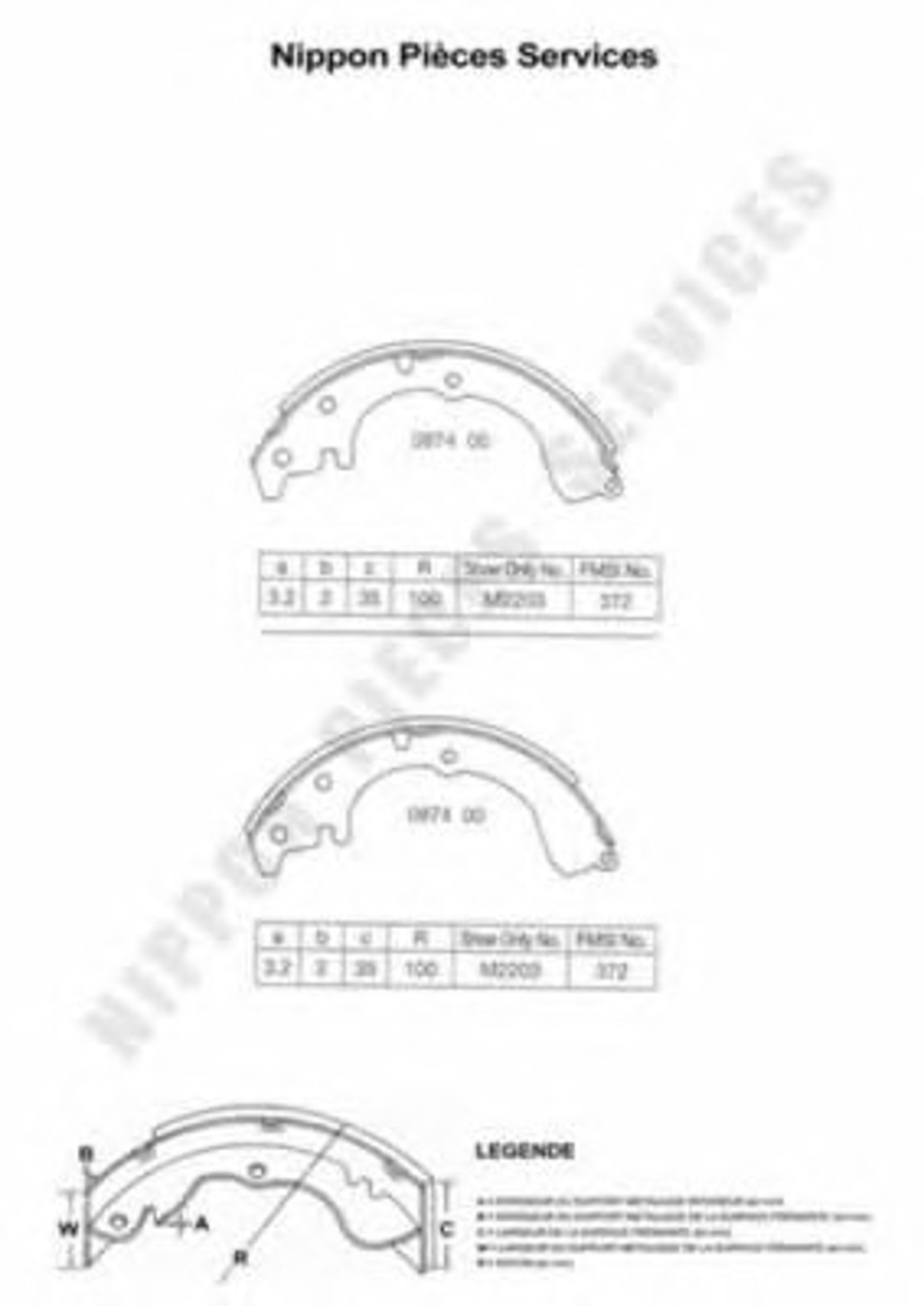 Тормозные колодки NPS T350A06