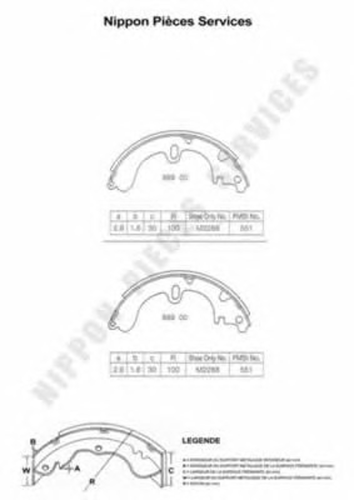 Тормозные колодки NPS T350A34