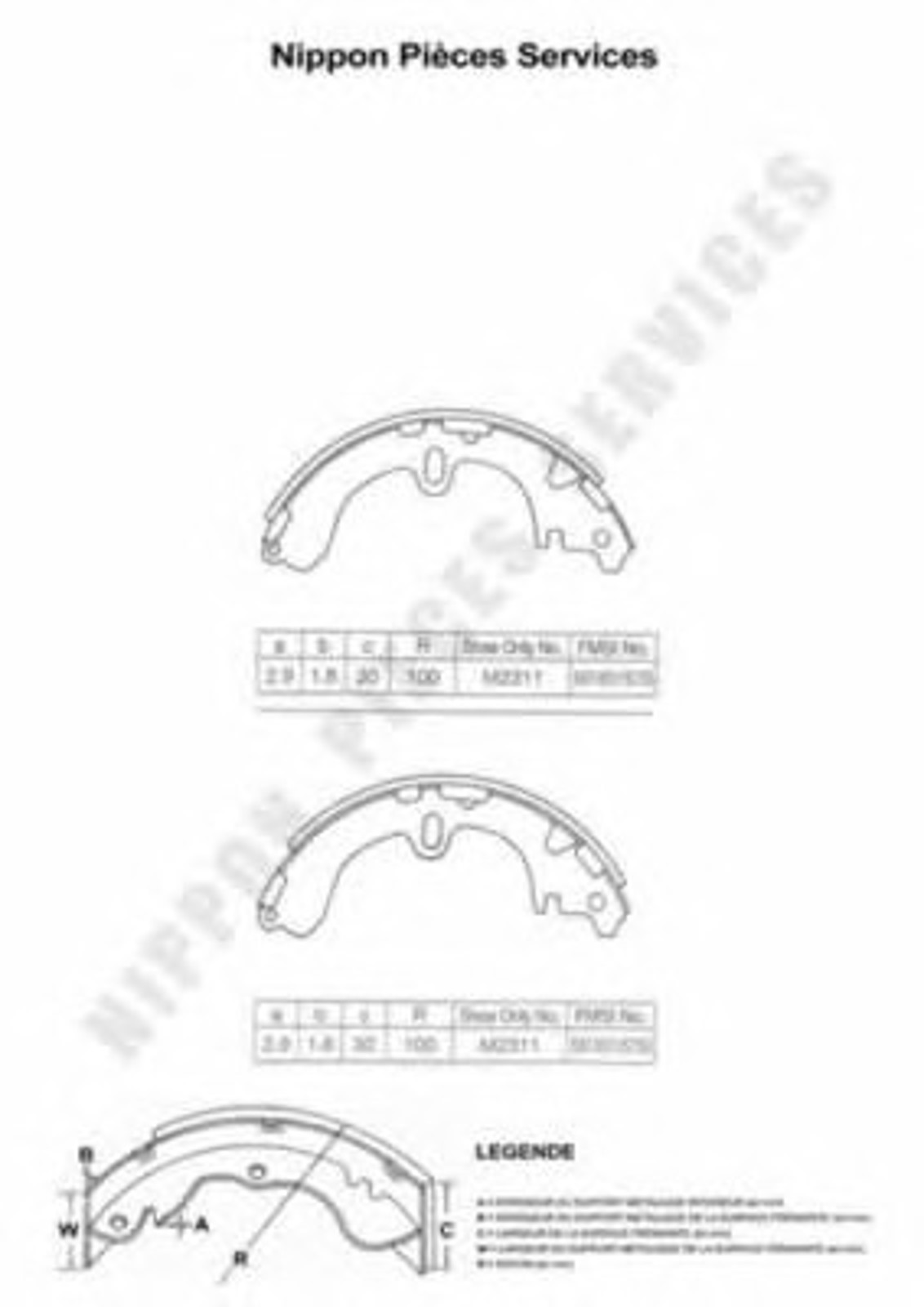 Тормозные колодки NPS T350A61