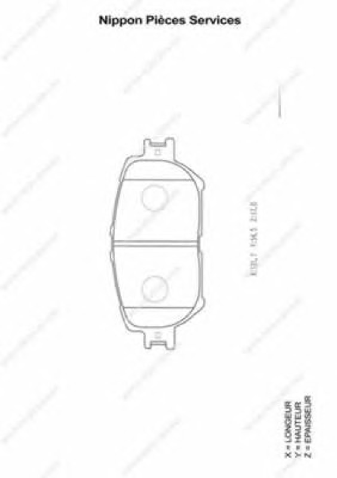 Колодки тормозные дисковые NPS T360A17