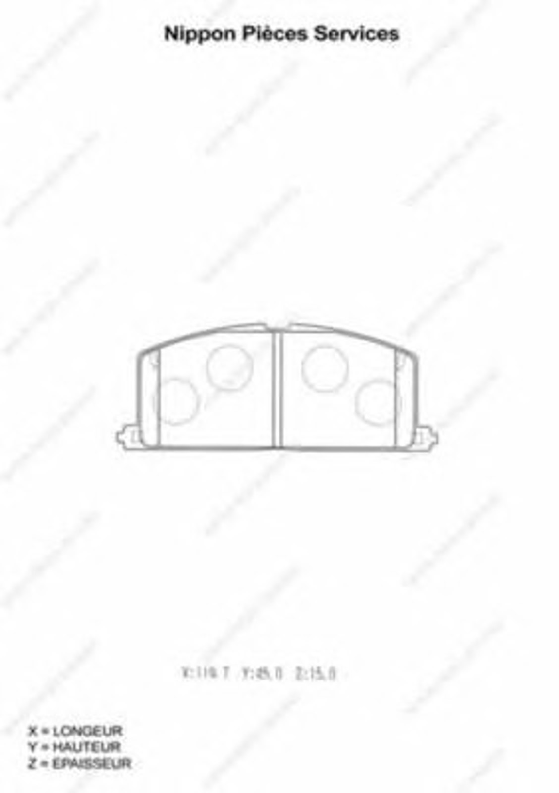 Колодки тормозные дисковые NPS T360A35