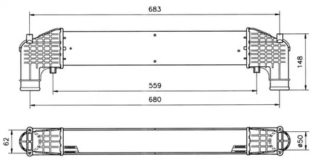 Радиатор кондиционера NRF 30108A