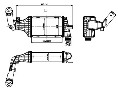 Радиатор интеркулера NRF 30428