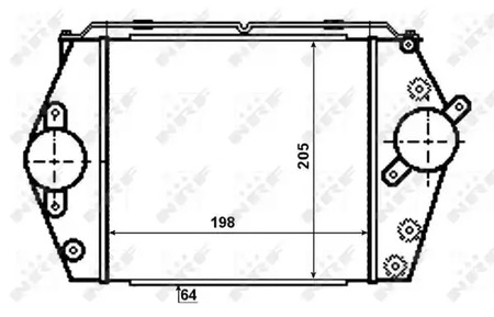 Радиатор интеркулера NRF 30471