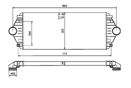 Радиатор интеркулера NRF 30803