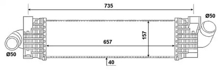 Радиатор интеркулера NRF 30906