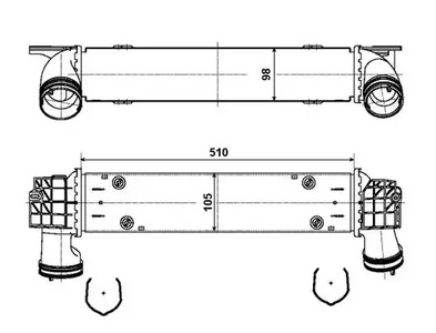 Радиатор интеркулера NRF 30907A