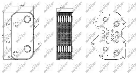 Масляный радиатор NRF 31259