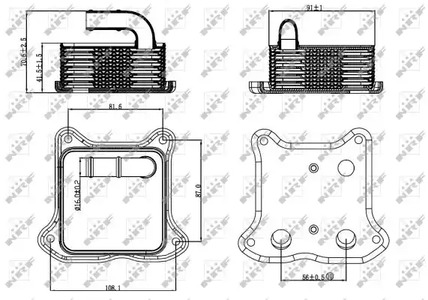 Радиатор масляный NRF 31260