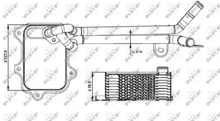 МАСЛЯНЫЙ РАДИАТОР NRF 31261