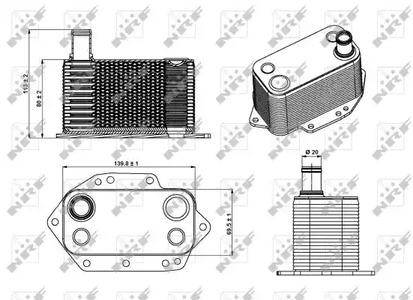 Масляный радиатор NRF 31281