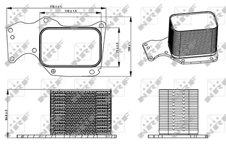 Масляный радиатор NRF 31284