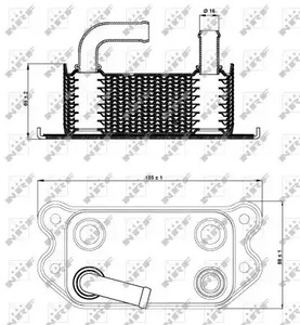 МАСЛЯНЫЙ РАДИАТОР NRF 31296