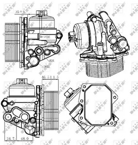 31308 NRF Масляный радиатор