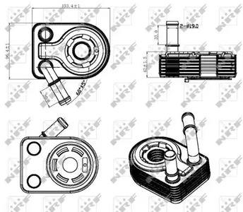 Радиатор масляный NRF 31311