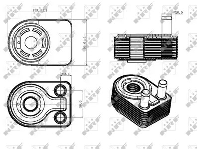 МАСЛЯНЫЙ РАДИАТОР NRF 31312